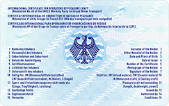 Scheckkartenformat SBF (Rückseite) - Quelle: Bundesdruckerei